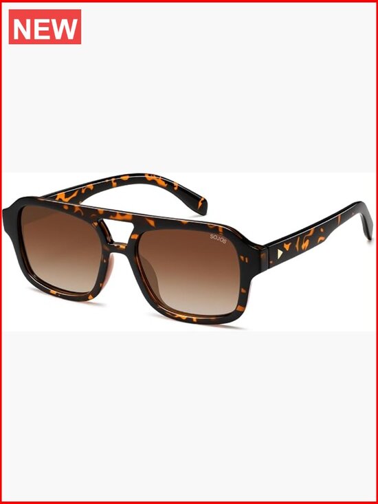 Retro Aviator Sunglasses Polarized Square Designer Inspired Shades main image 5